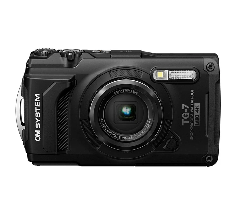 Refurbishd OM System Tough TG-7 Digital Camera (Black)