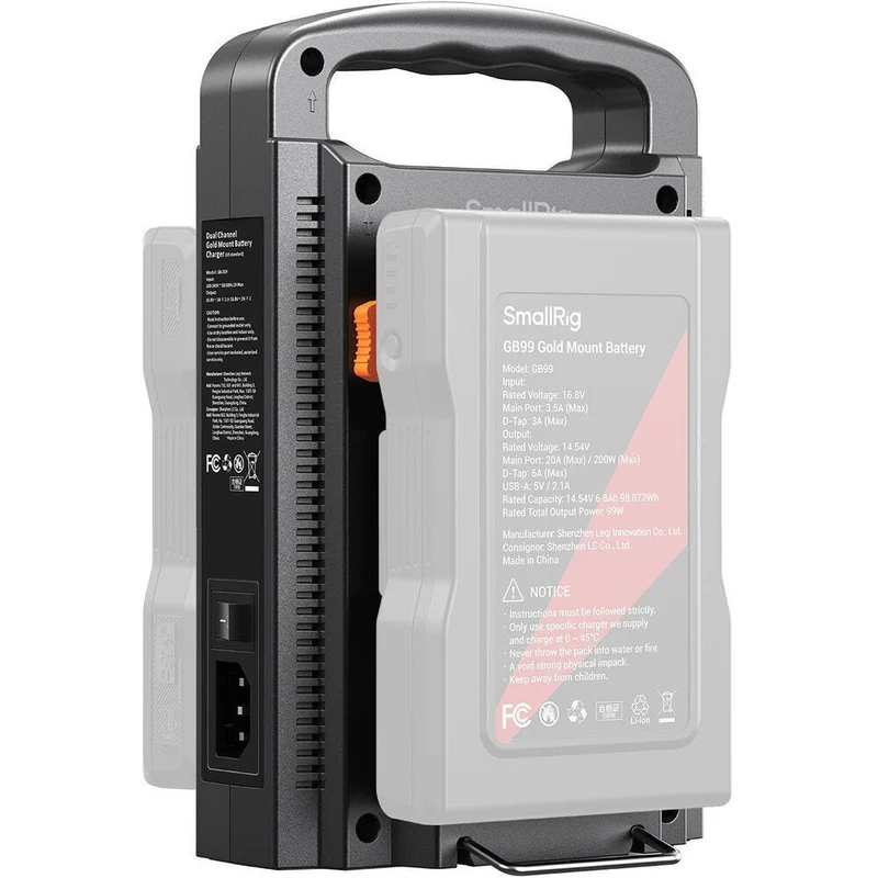 SmallRig Dual Channel Gold Mount Battery Charger (US standard) 4679