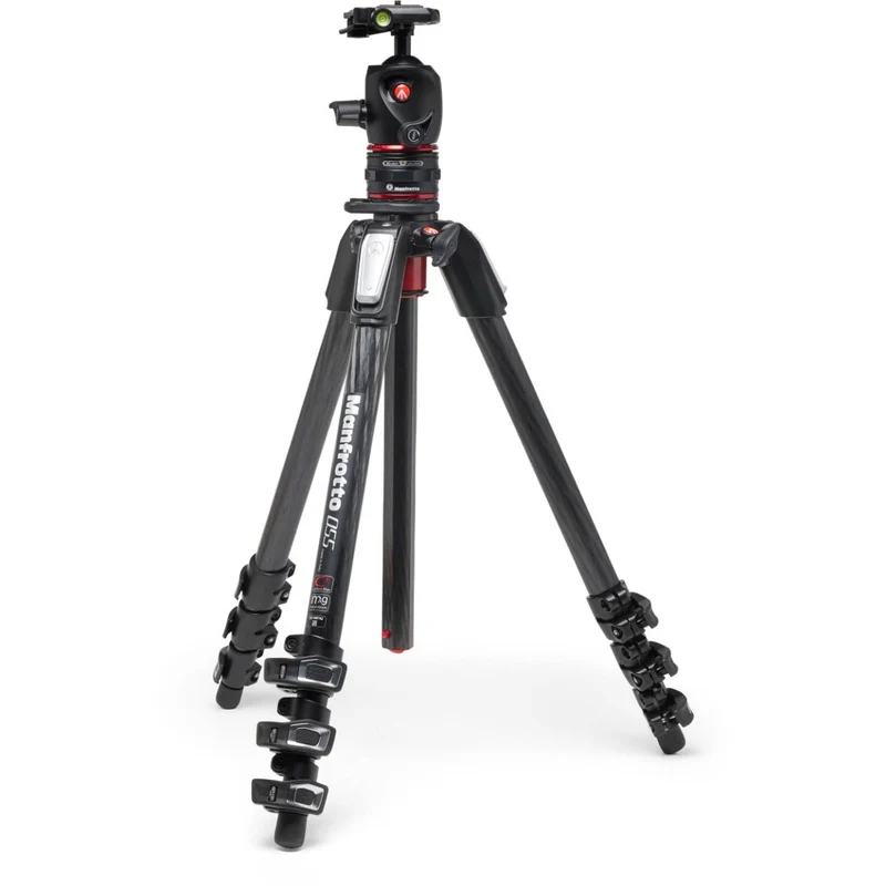 Open Box Manfrotto MT055CXPRO4 Carbon Fiber Tripod with MHXPRO-BHQ2 XPROBallHead Kit