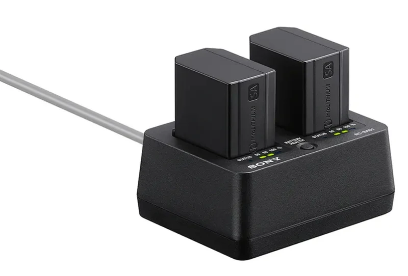 Sony BC-SAD1 Dual Charger with 2x NP-SA100 Batteries Bundle