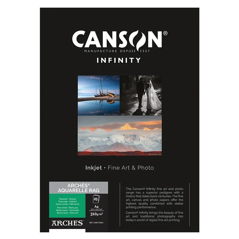 Canson Infinity Arches Aquarelle Rag 310GSM (610mm x 12m)