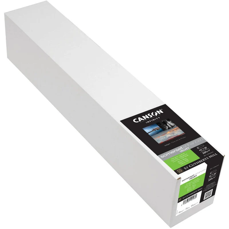 Canson Somerset Enhaced Velvet White 255GSM (610mm x 12m)
