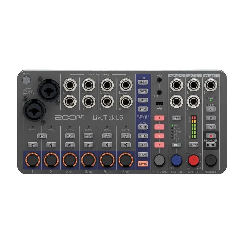 Zoom LiveTrak L6 Multi-Track Mixer and Recorder