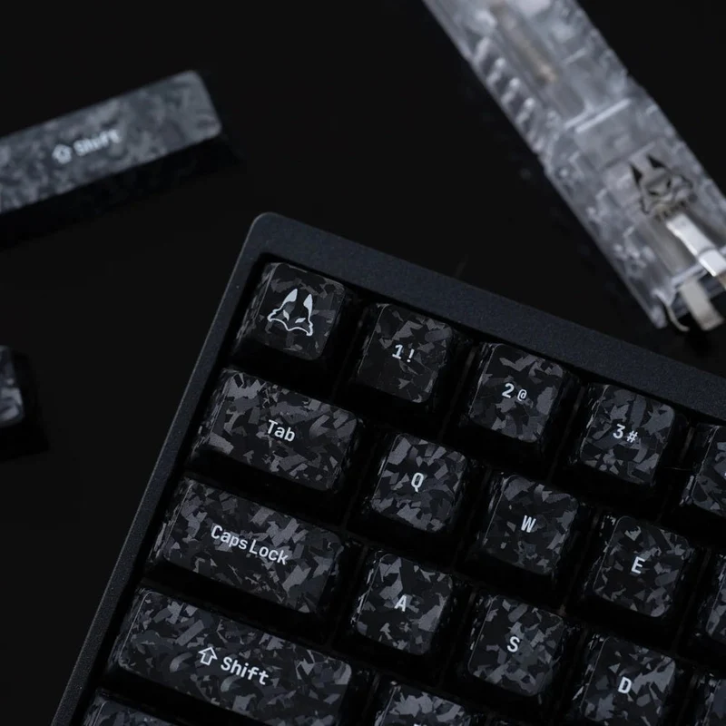 ARBITER STUDIO TENKO Carbon Fiber Textured Cherry profile Keycap Set - 156 Keys