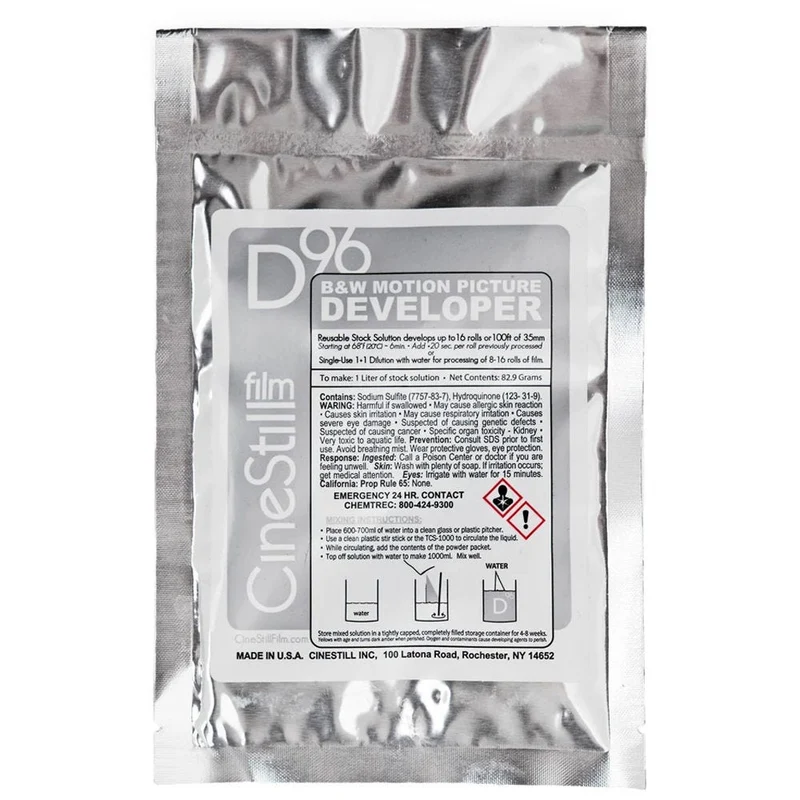 Cinestill D96 B&W Motion Picture Developer Powder 1000- 2000ml (8 -16 35mm Rolls)