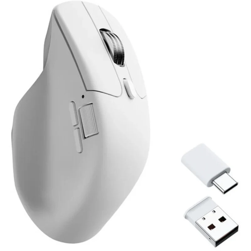 Keychron M6 Wireless Mouse (White) (1K Polling Rate) (All Silent Micro Switch)