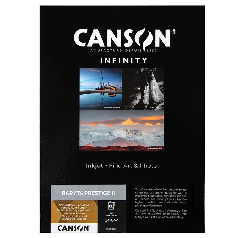 Canson Infinity Baryta Prestige II 340GSM (432mm x 15.2m)