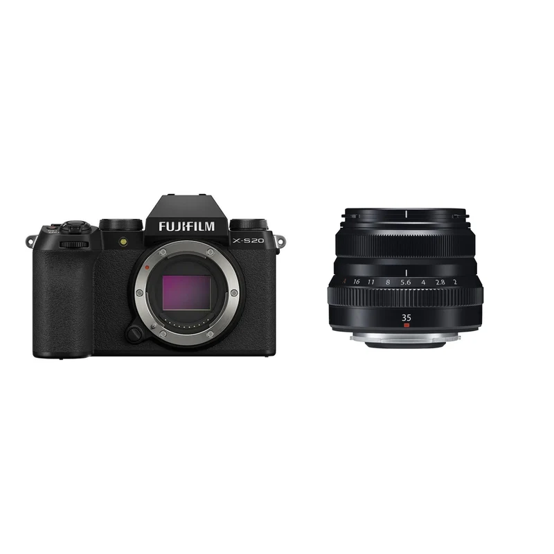 FUJIFILM X-S20 with XF 35mm f/2 WR Lens - Black