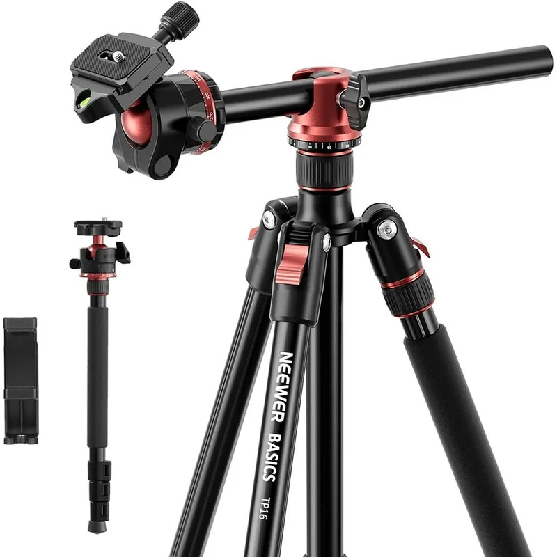 NEEWER TP16 1.8m Aluminium Tripod with Adjustable Center Column