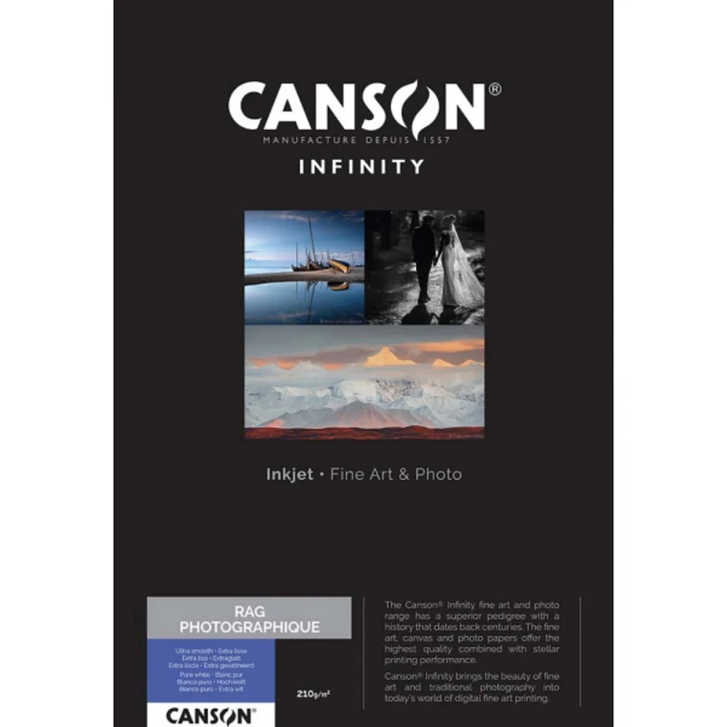 Canson Rag Photographique II 210gsm A2 25 Sheets
