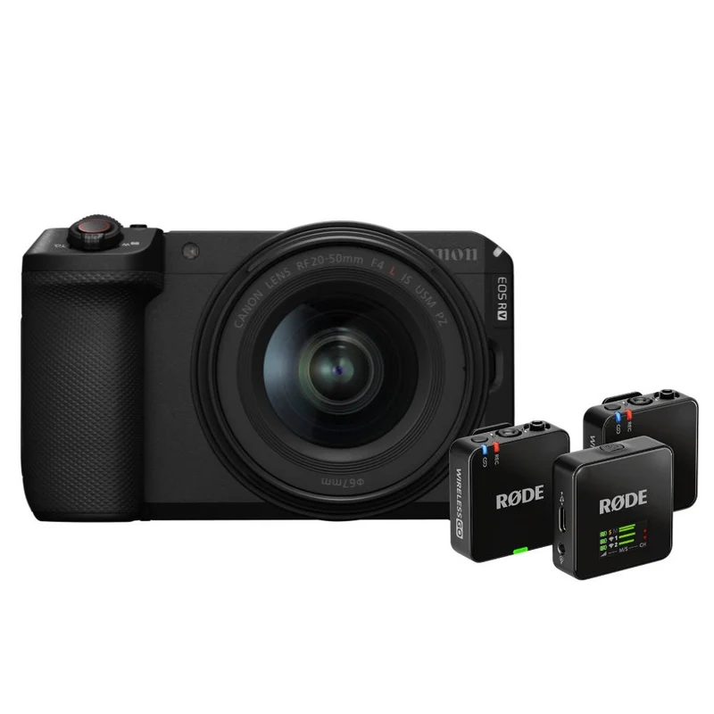 Canon EOS R6 V Camera with RF 20-50mm Lens Limited Edition with RODE Wireless GO 3
