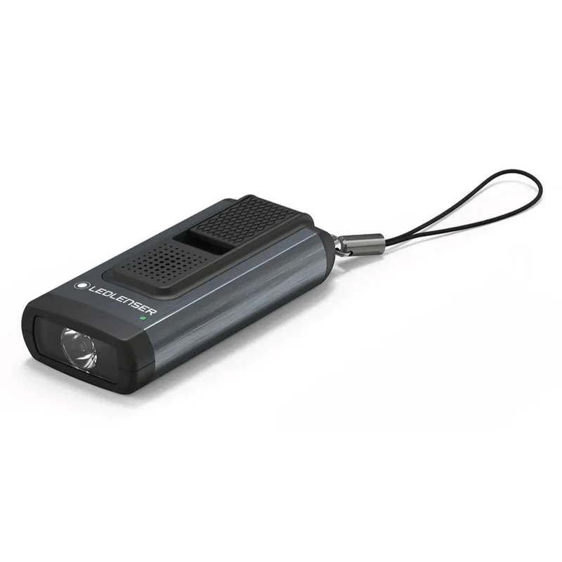 Ledlenser K6R Safety Keychain Light with Shrill Alarm - Grey