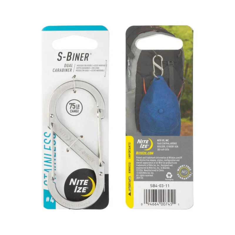 Nite Ize S-Biner Dual Carabiner Stainless Steel #4 - Stainless