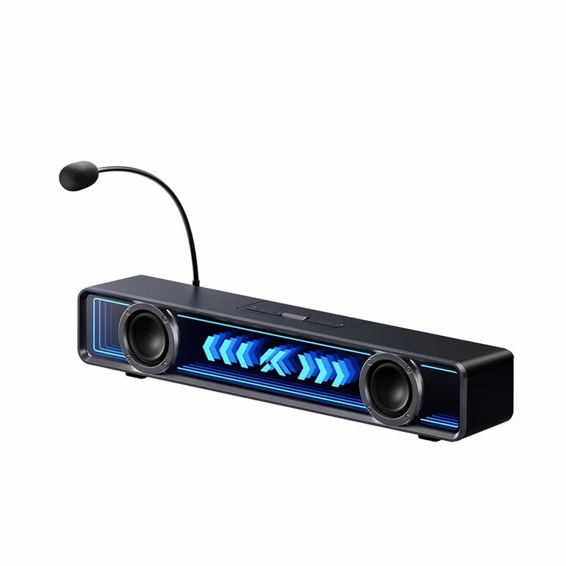 MCHOSE K20 Pro Wireless RGB Desktop Soundbar with Mic (Black)