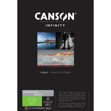 Canson Somerset Enhanced Velvet White 330GSM (A3+)