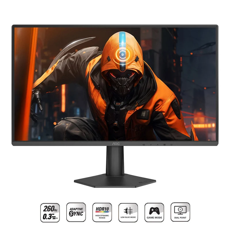 AOC 24G50Z2 24" FHD 260Hz 0.3ms HDR10 Adaptive-Sync Fast IPS Gaming Monitor