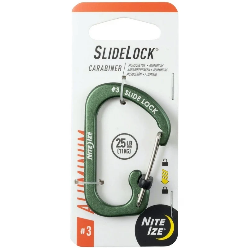 Nite Ize S-Biner SlideLock Aluminium #3 - Olive