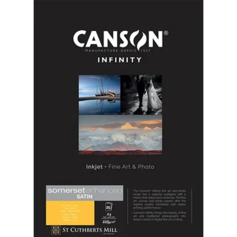 Canson Somerset Enhanced Satin White 225GSM (A3)
