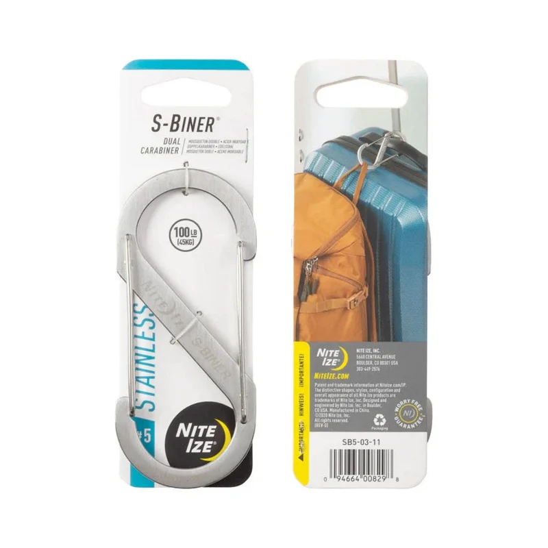 Nite Ize S-Biner Dual Carabiner Stainless Steel #5 - Stainless