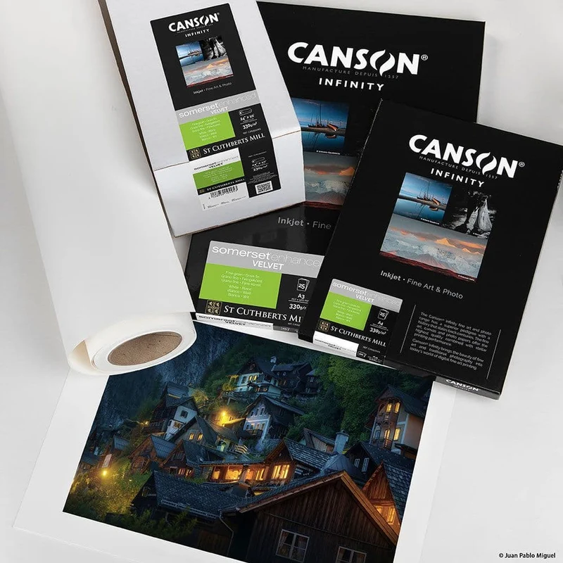 Canson Somerset Enhanced Velvet White 330GSM (1118mm x 20m)