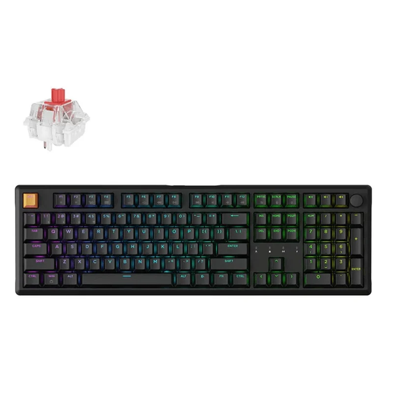 Keychron J5 QMK Wireless Keyboard (Black) (RGB Hot-swap) (Banana Switch)
