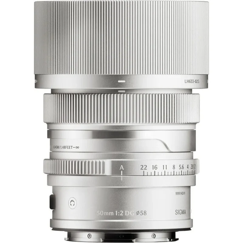 Open Box Sigma 50mm f/2 DG Contemporary Lens - L-Mount Silver