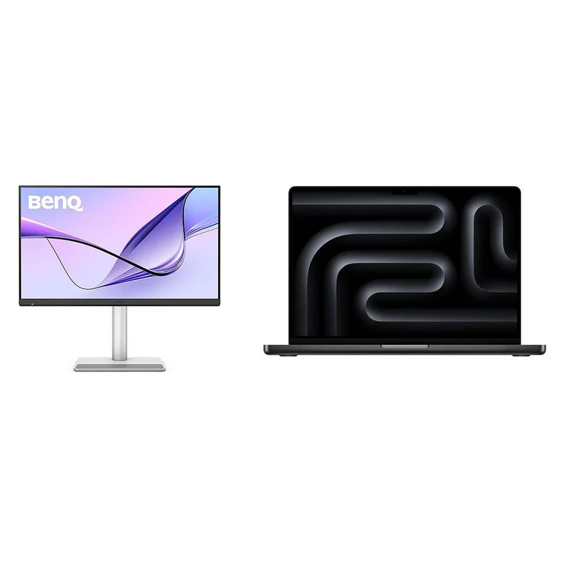 BenQ MA270S 27" 5K Gloss Monitor with MacBook Pro M5 10C/10C, 16GB, 1TB SSD (Black)