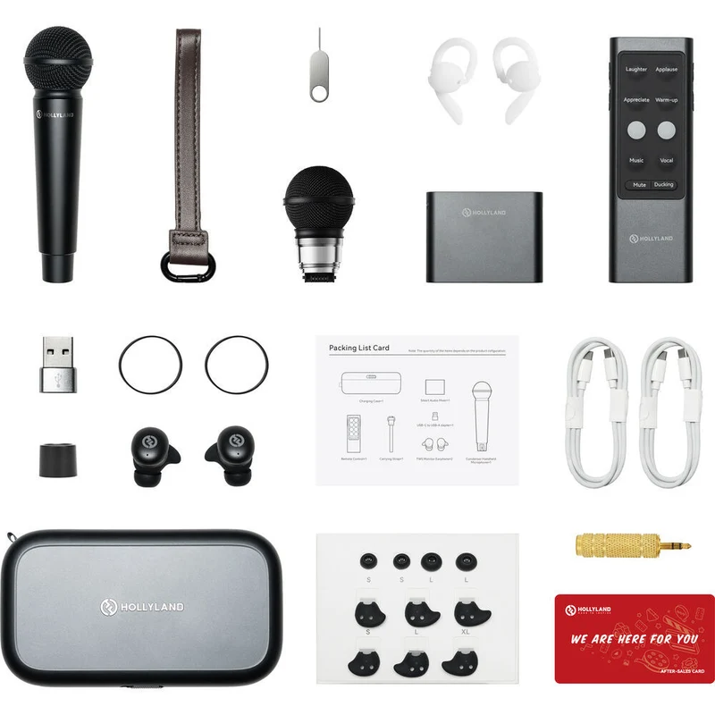 Hollyland MELO P1 Ultimate Combo Wireless Handheld Microphone System (Space Gray)