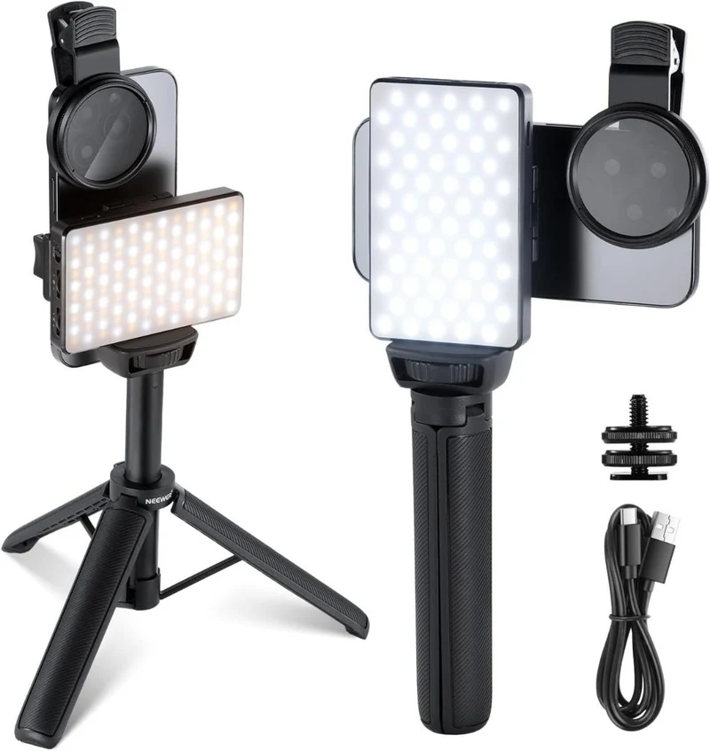 NEEWER BL120B Bi-Colour LED Phone Light Kit
