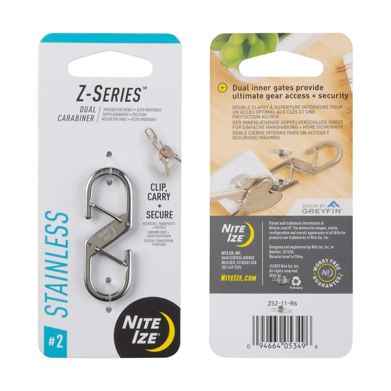 Nite Ize Z-Series Dual Carabiner Stainless Steel #2