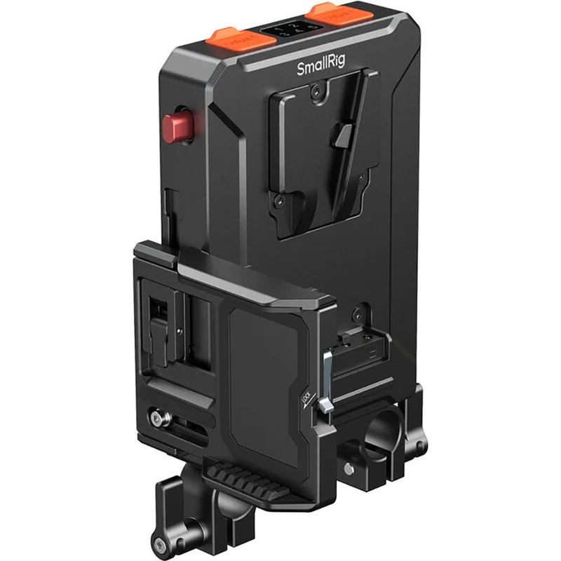 SmallRig Intelligent Power Management V-Mount Battery Adapter Plate with 15mm Dual