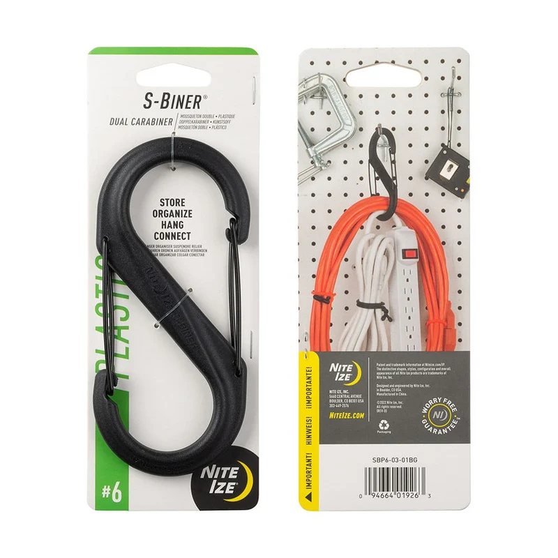 Nite Ize S-Biner Plastic #6 - Black