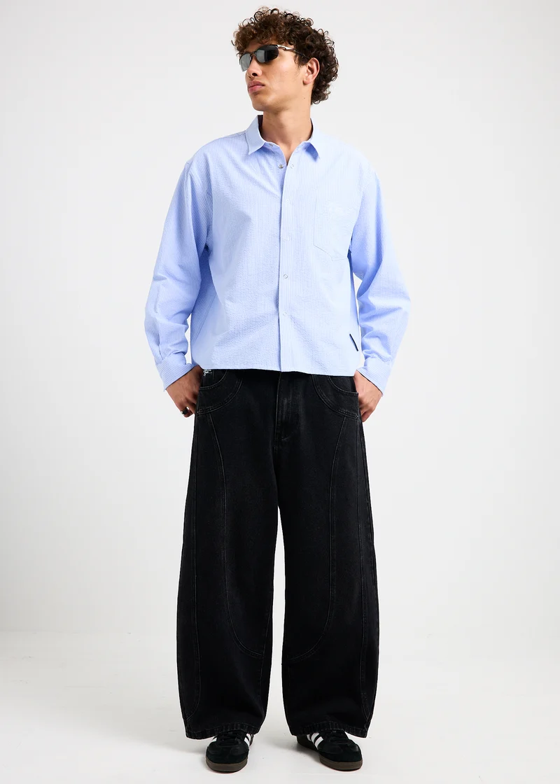 Crinkle Long Sleeve Shirt