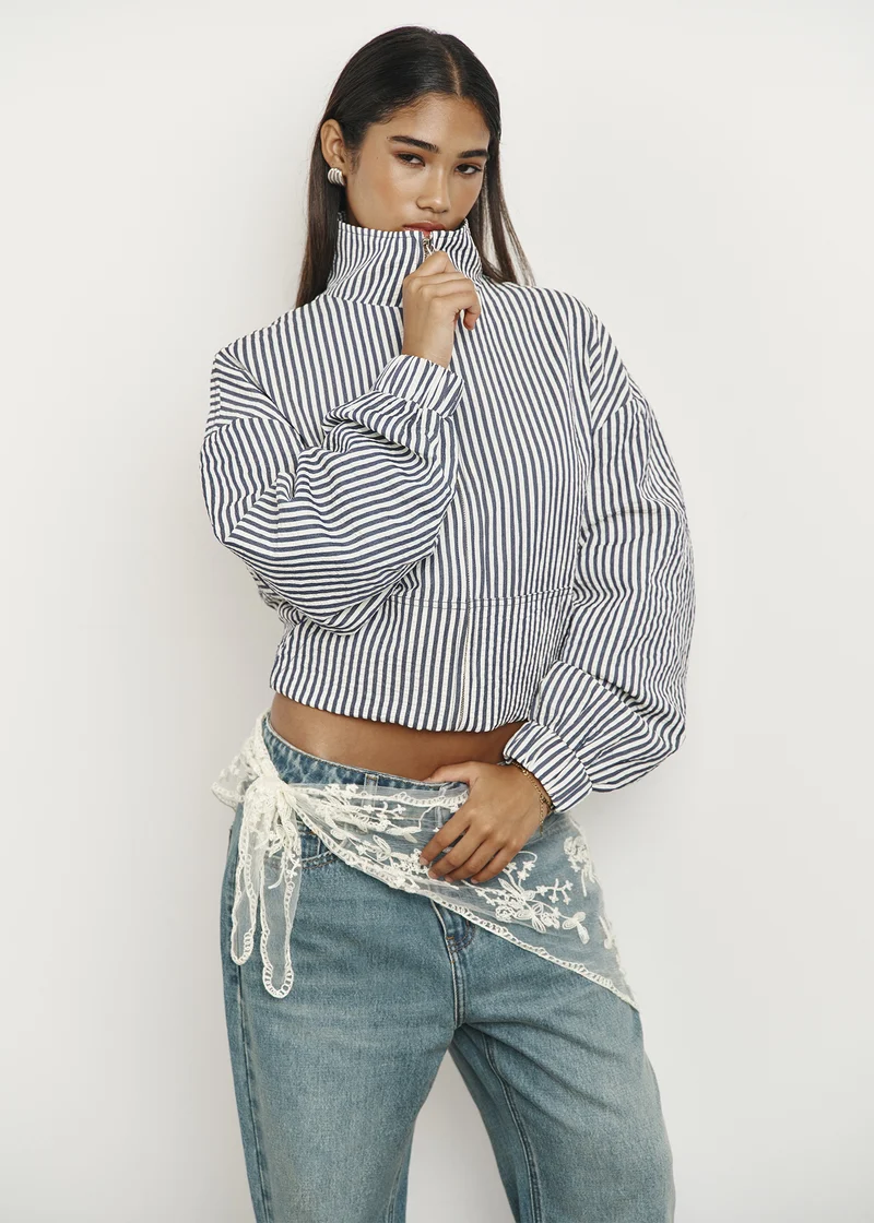 Adelaide Stripe Windbreaker