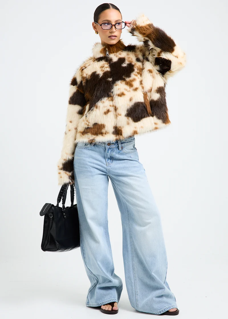 Highland Cow Print Jacket
