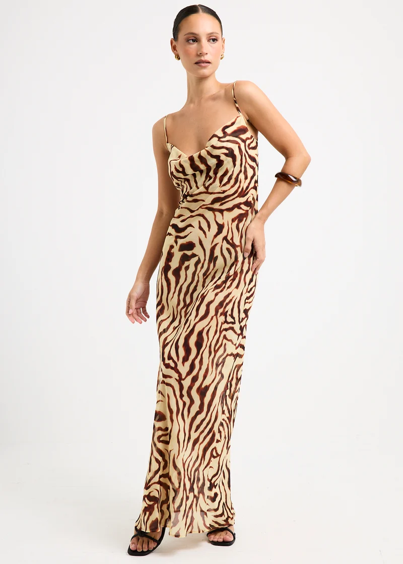 Linda Sheer Slip Maxi Dress