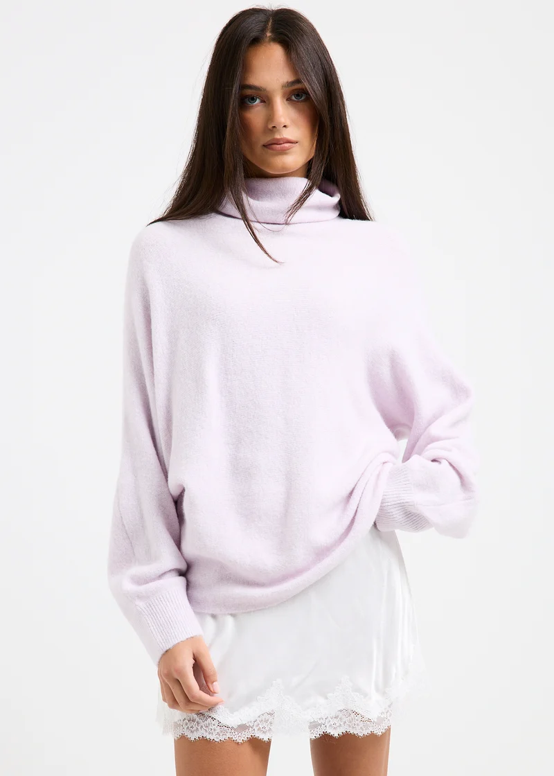 Anna Cowl Batwing Knit Jumper