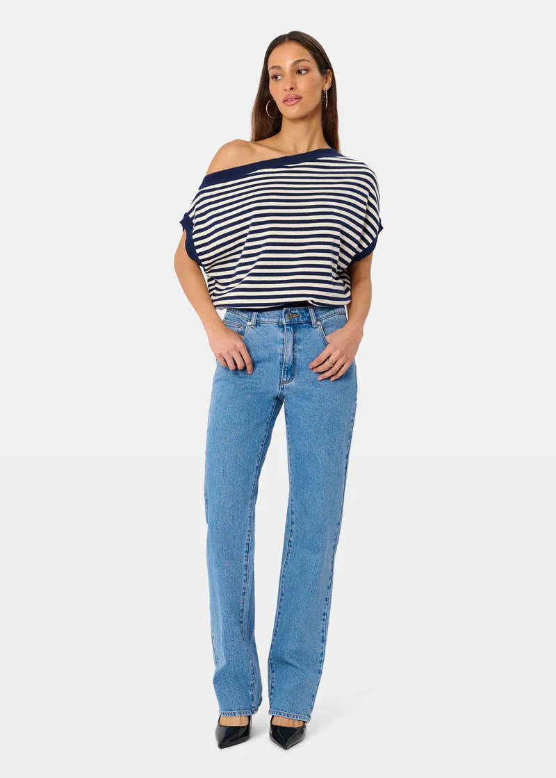 95 Mid Straight Denim Jeans