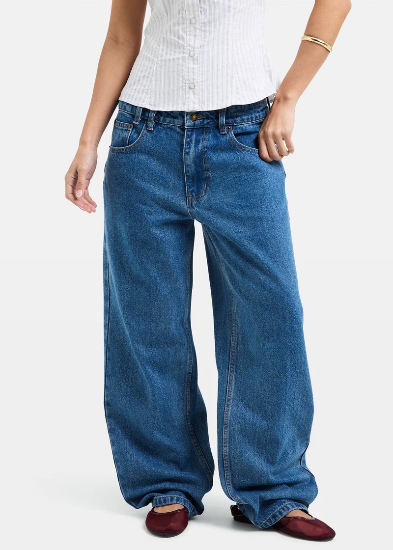 Bobby Baggy Dad Denim Jeans Petite