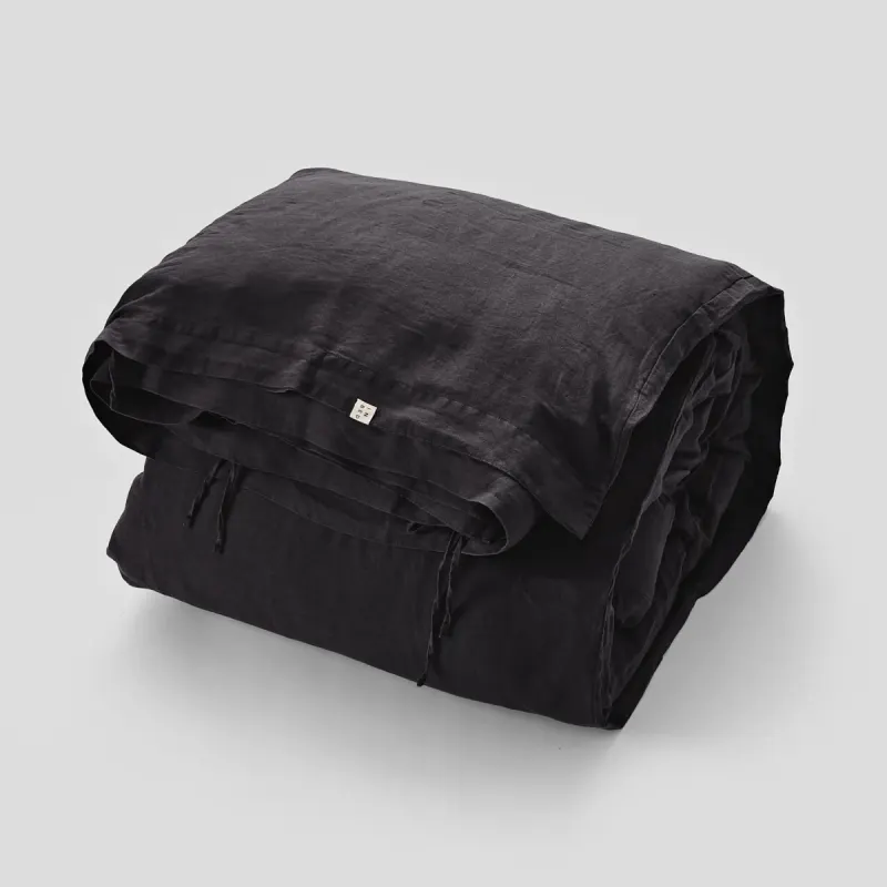 100% Linen Duvet Cover in Kohl
