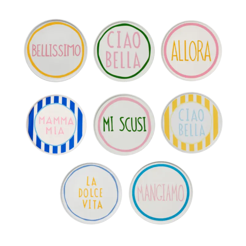 Italian Plate Set for 8