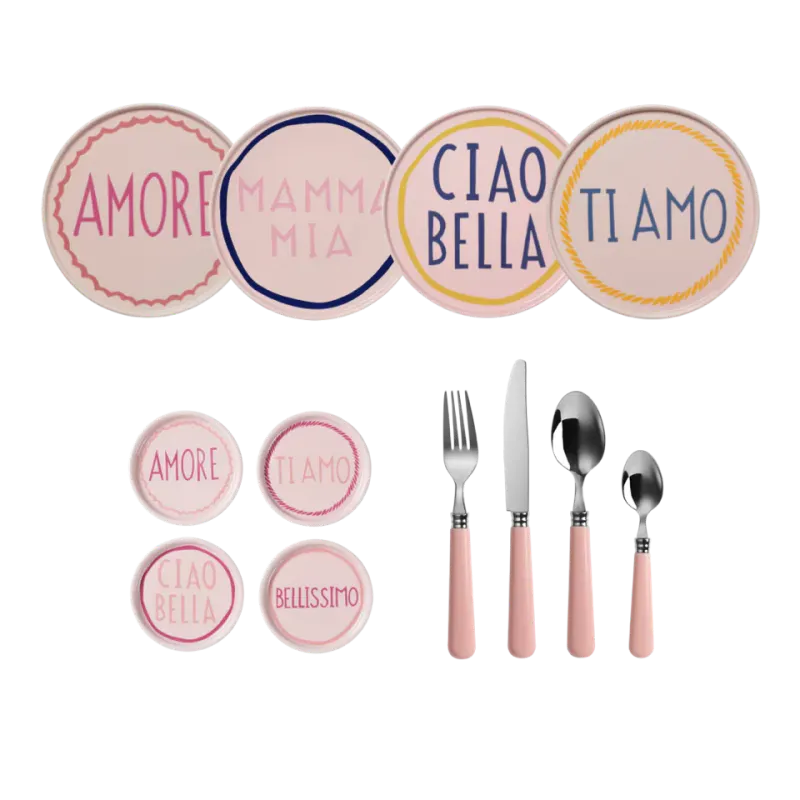 Pink Italian Dining Set