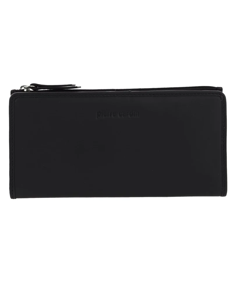 Pierre Cardin Women's Genuine Leather Bi-Fold Protected RFID Wallet Black