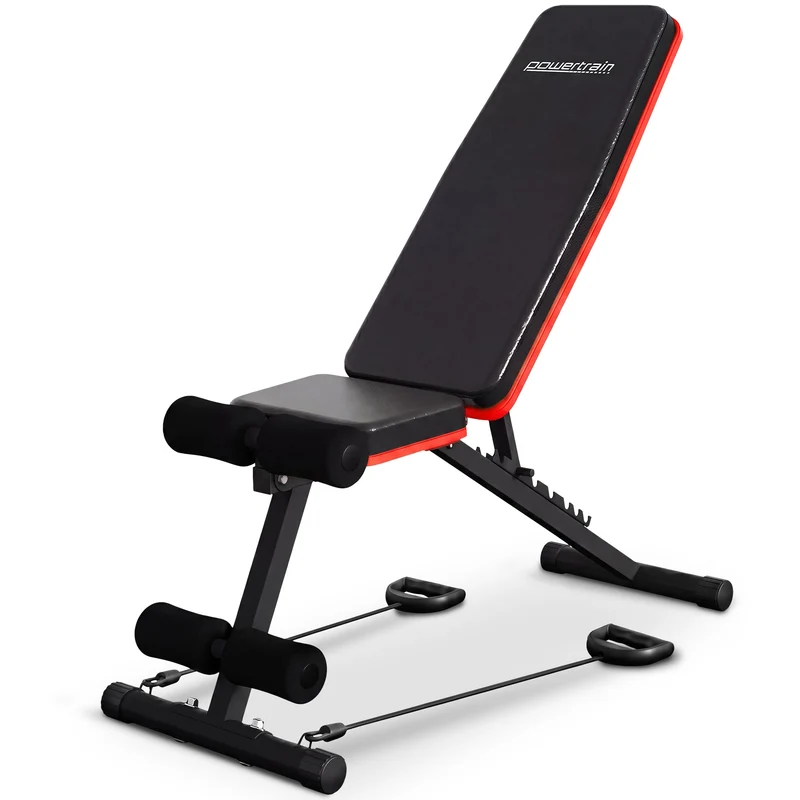Powertrain Adjustable Weight Bench with Incline Decline and 7 Backrest Positions