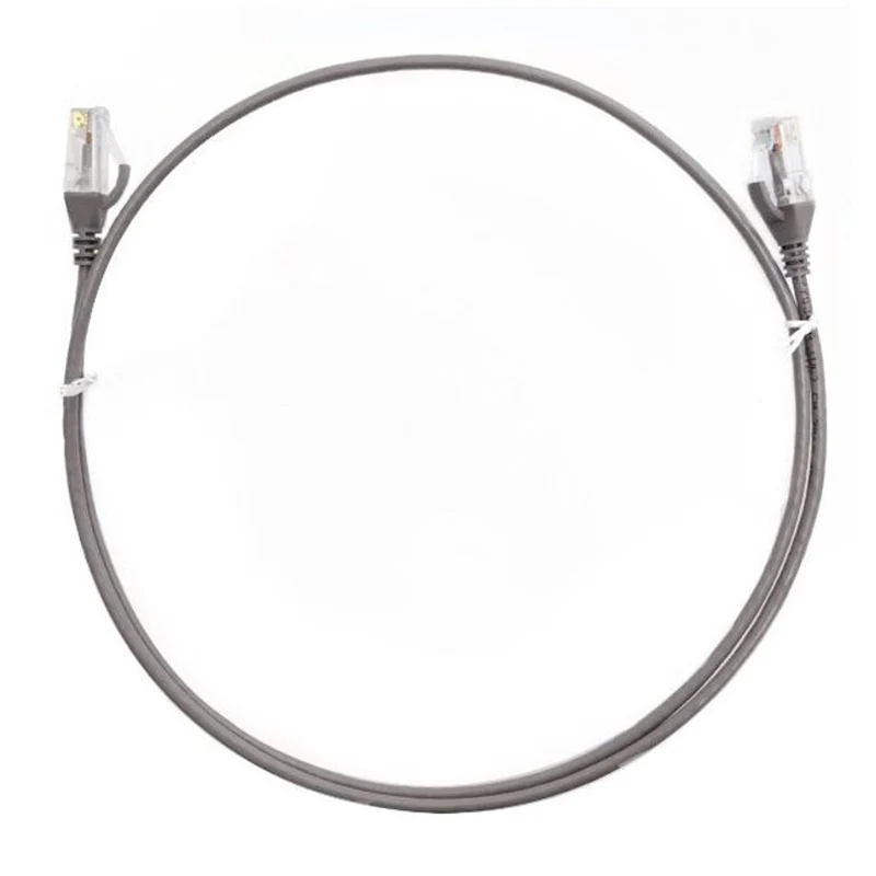 8ware CAT6 Premium RJ45 UTP Ultra Thin Slim Network Cable - 0.5m Grey (CAT6THINGE-050M)