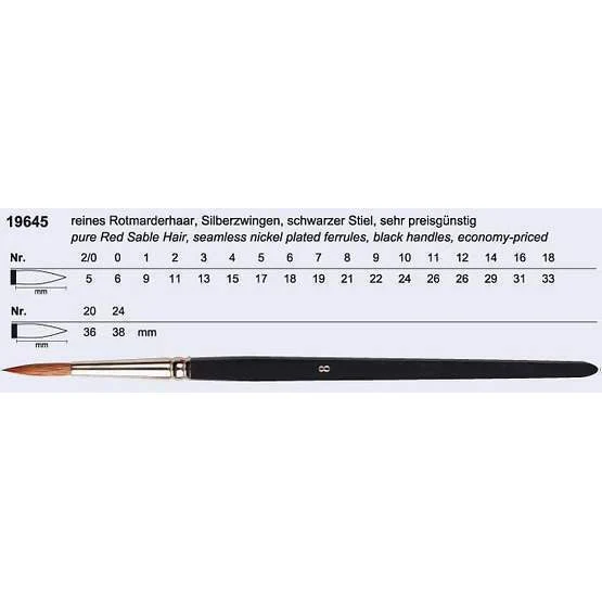 Vp Leonhardy Fine Hair Hobby Brush 3/0
