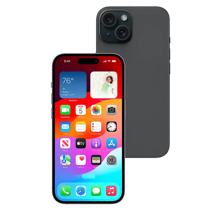Apple iPhone 15 128GB (Black) [~Refurbished: Excellent]