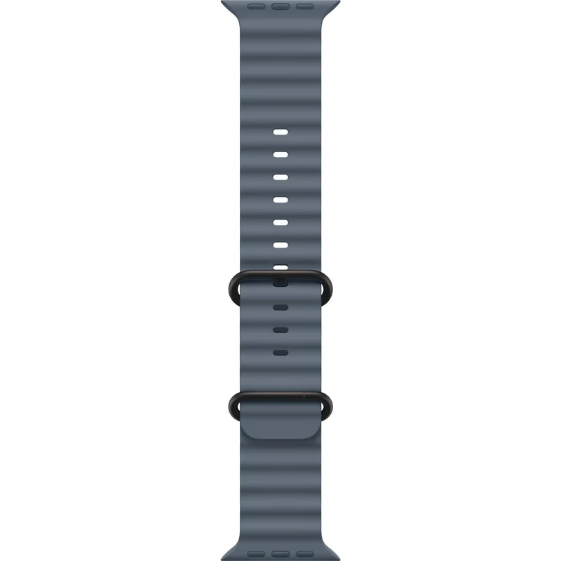 Apple Watch 49mm [Anchor Blue] Ocean Band - [Black Titanium Finish]