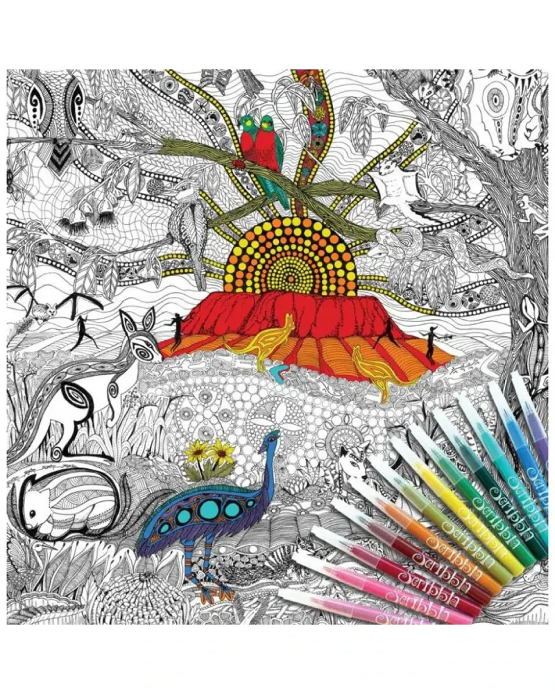 ColourAway Land Downunder Colouring In Poster Kit