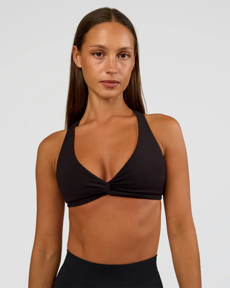 Aspire Twist Sports Bra - Black